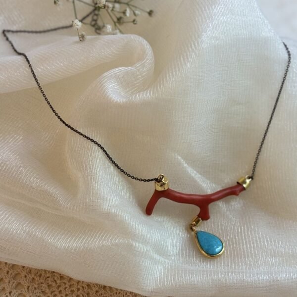 Lagoon Coral Turquoise Necklace